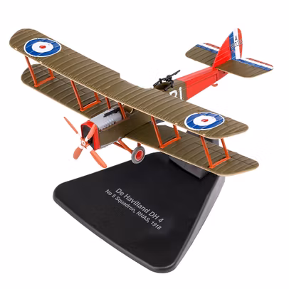 Macheta de Havilland DH.4 No. 5 Squadron RNAS 1918 1:72 Oxford - vedere 3/4 stanga fata