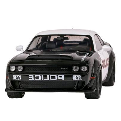 Macheta Dodge Challenger Demon Highway Police scara 1:18 – Solido 2023 – Alb cu Negru