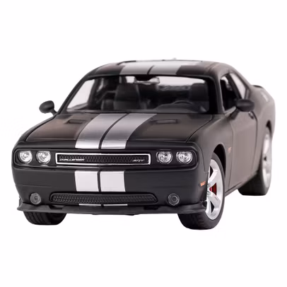 Macheta Dodge Challenger SRT 2012 negru 1:24 Welly - vedere din fata