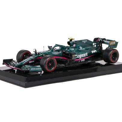 Macheta F1 Aston Martin Mercedes AMR21 #5 Sebastian Vettel GP 2021 verde 1:24