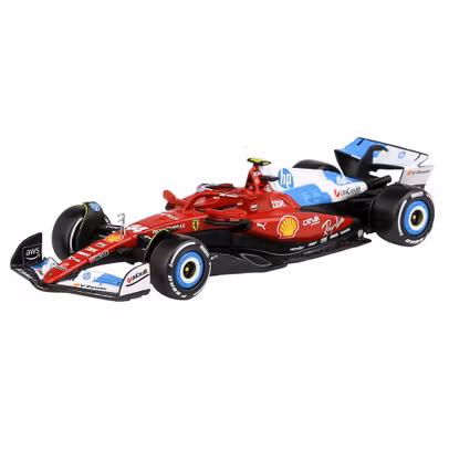 Macheta Formula 1 Ferrari SF-25 Team Scuderia Ferrari HP No.44 Miami GP 2025 Lewis Hamilton Red White Blue 1:43 Burago