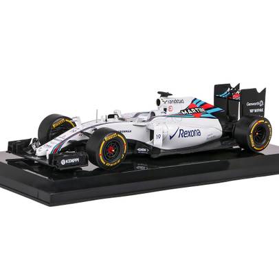 Macheta F1 Williams FW37 Mercedes #19 Felipe Massa GP 2015 negru cu alb 1:24