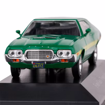 Macheta Auto Ford Gran Torino Sport Coupe 1972 Verde 1:43 - Resigilat