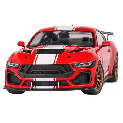 Macheta Ford Mustang Shelby Super Snake 2025 rosu cu dungi albe 1:18 Solido