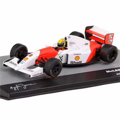 Macheta Formula 1 McLaren Ford MP4/8 V8 Team Marlboro No.8 Winner Australian GP 1993 Ayrton Senna White Red 1:43 Magazine Models