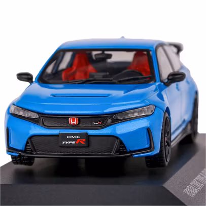 Macheta Honda Civic Type R 2022 albastru 1:43 Solido - vedere frontala