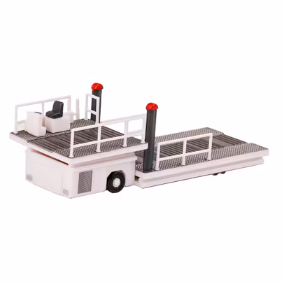 Macheta incarcator containere avioane alb 1:200