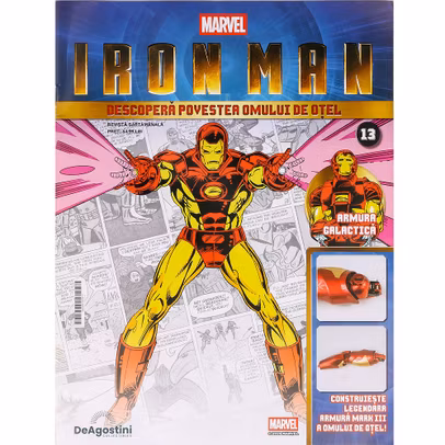 Macheta Iron Man Mark III Nr 13 DeAgostini armura brat superior drept
