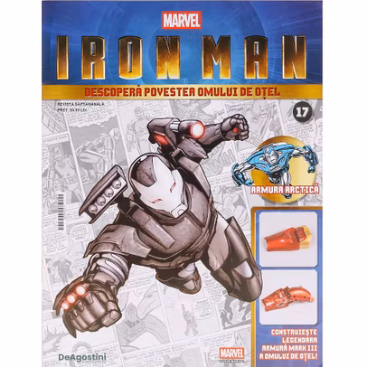 Macheta Iron Man Mark III Nr 17 DeAgostini antebrat stang