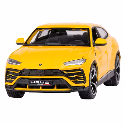 Macheta Lamborghini Urus 2018 1:18 Galben - vedere din fata