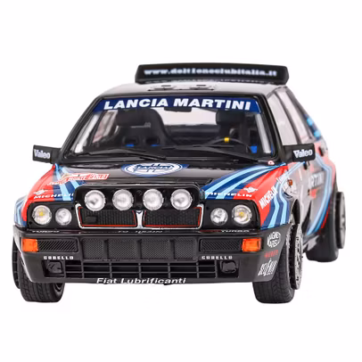 Macheta auto Lancia Delta HF Integrale Tribute to Biasion Monte Carlo 1990 negru 1:18 Solido