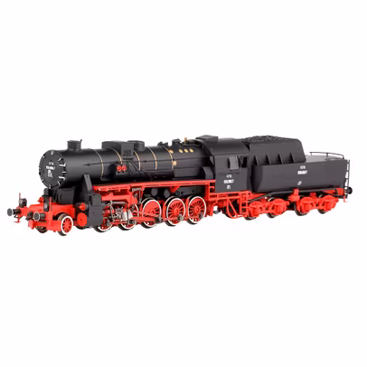 Macheta locomotiva cu aburi 150.1067 CFR Pitesti epoca III HO