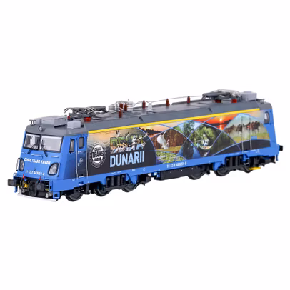 Macheta locomotiva electrica Transmontana Cargo Trans Vagon HO - vedere 3/4 fata