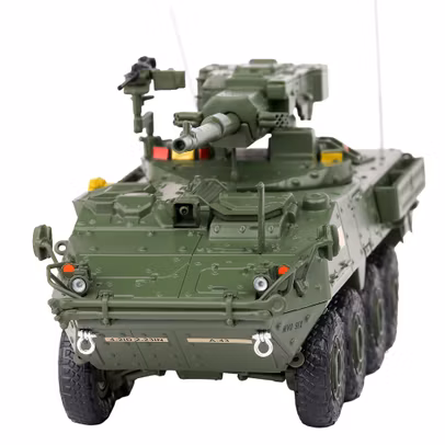Macheta M1128 MGS Stryker 2007 1:48 Verde - vedere din fata