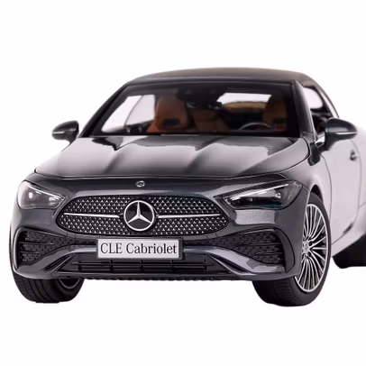 Macheta Mercedes Benz CLE-Class Cabrio (A236) AMG Line 2024 gri inchis 1:18