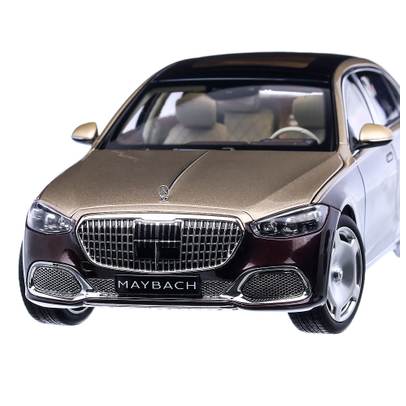 Macheta auto Mercedes-Maybach S 680 4 Matic (Z223) 2021, scara 1:18, auriu, Norev