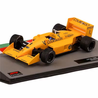 Macheta monopost F1 Lotus 100T No.1 Nelson Piquet 1988 galben 1-43