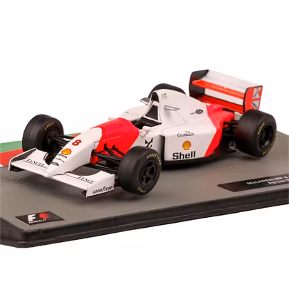 Macheta Formula 1 McLaren Ford MP4/8 V8 Team Marlboro No.8 Winner Australian GP 1993 Ayrton Senna White Red 1:43 Magazine Models