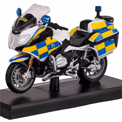 Macheta moto BMW R1200RT Politie Marea Britanie 2018 scara 1:18