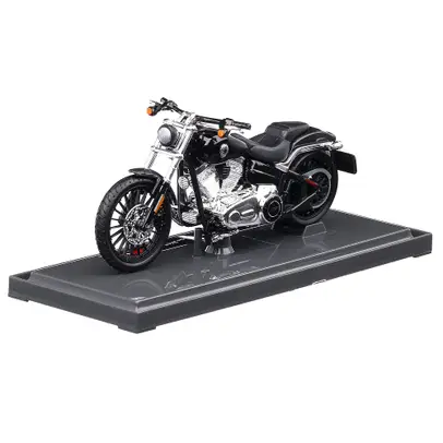 Macheta moto Harley-Davidson Breakout 2016, scara 1:18, negru, Maisto