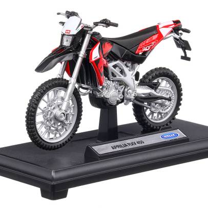 Macheta motocicleta Aprilia RXV 450 scara 1:18 rosu Welly