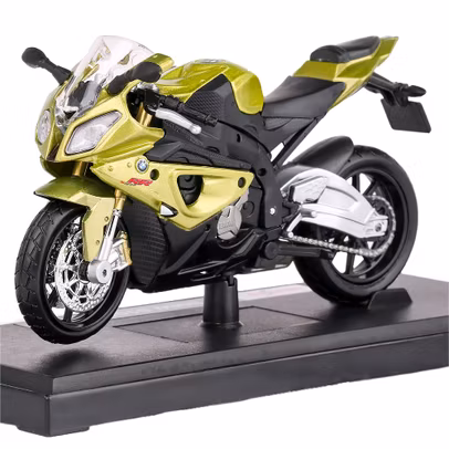 Macheta motocicleta BMW S1000RR 2010 verde 1:18