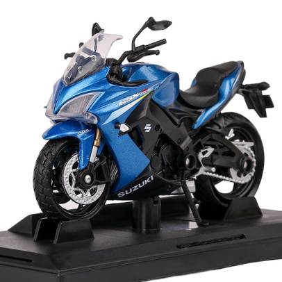 Macheta motocicleta Suzuki GSX-S1000F ABS 2015  albastru 1:18