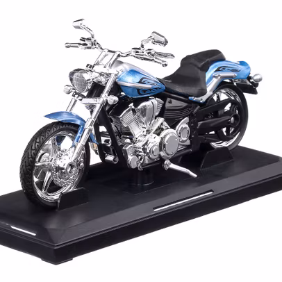Macheta motocicleta Yamaha Raider S 2011 scara 1:18 albastru Motor Max