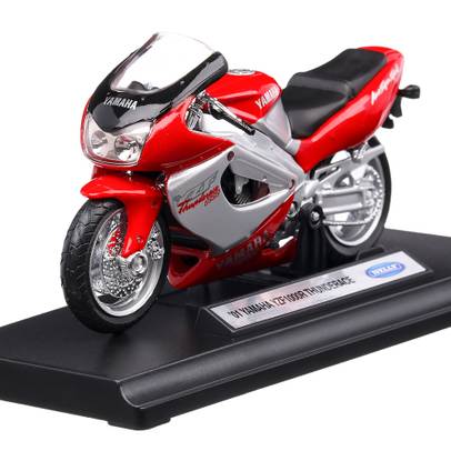 Macheta motocicleta Yamaha YZF1000R Thunderace 2001 scara 1:18 rosu Welly