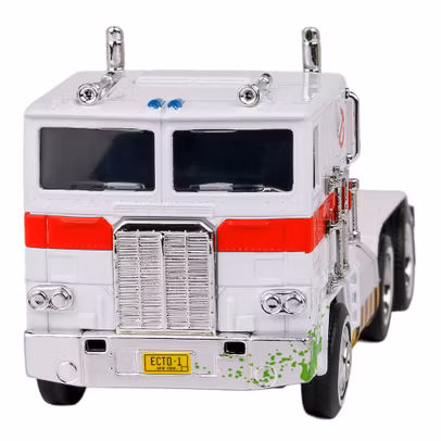 Optimus Prime Truck Transformers G1 x Ecto 1 1-32 White Jada Toys