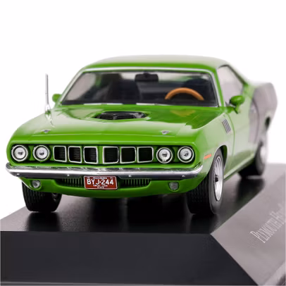 Macheta Auto Plymouth HEMI Cuda Coupe 1971 Verde 1:43