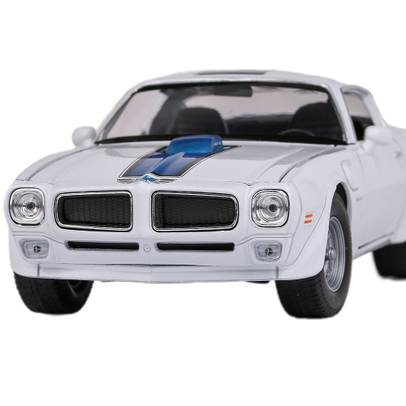 Pontiac Firebird Trans Am 1972, macheta auto, scara 1:24, alb cu albastru, Welly-5