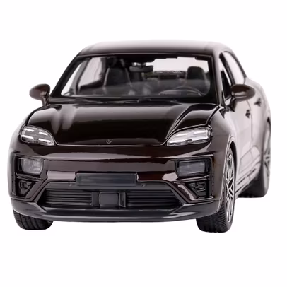 Macheta Porsche Macan Turbo Electric 2024 Negru Cupru - Scara 1:24 - Bburago