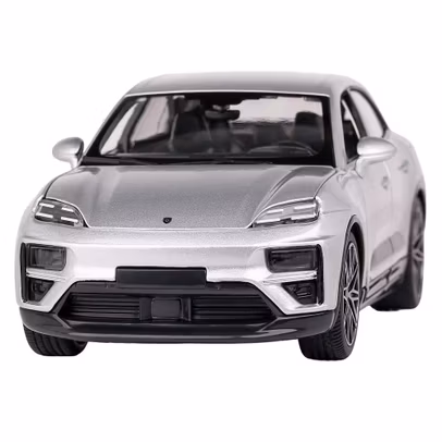 Macheta Porsche Macan Turbo Electric 2024 Silver 1:24 Bburago