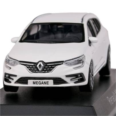 Macheta Renault Megane IV Estate 2020 1:43 Alb Norev - vedere din fata, close up