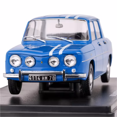Macheta Renault R8 Gordini 1966 Albastru Scara 1:24 - Cu Vitrina - Magazine Models - Resigilat