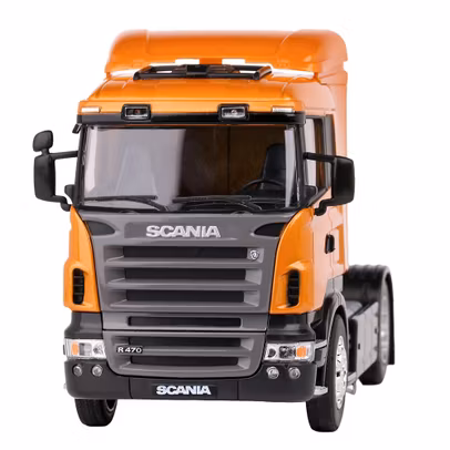 Macheta cap tractor Scania R470 2009 scara 1:32 alb