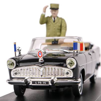 Macheta limuzina Simca Chambord V-8 AB-P 1960 President Charles de Gaulle negru 1:43