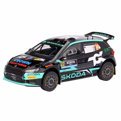 Macheta Skoda Fabia Rally2 Safari Rally Kenya 2024 #22 Greensmith-Andersson - 1:18 IXO