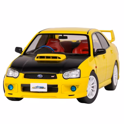 Macheta Subaru Impreza WRX Sti Works 2003 Galben 1:18 - Solido
