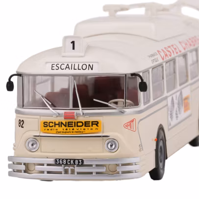 Macheta troleibuz Chausson VBC 1963 crem 1:43