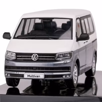 Macheta VW T6 Multivan 2017 Alb-Gri 1:43 - IXO