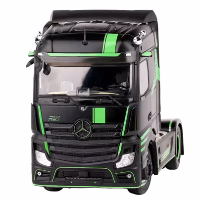 Macheta Mercedes-Benz Actros R5 2021 negru 1:24 Solido - vedere 3/4 stanga fata