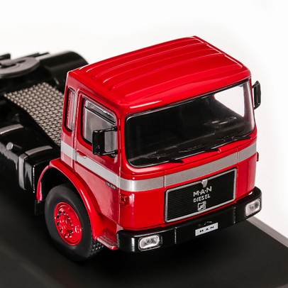 MAN 16.320 cap tractor 1972, macheta camion,  scara 1:43, rosu, IXO