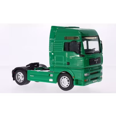 Macheta cap tractor MAN TG 510A XXL 2002 albastru 1 32 Welly - vedere din fata