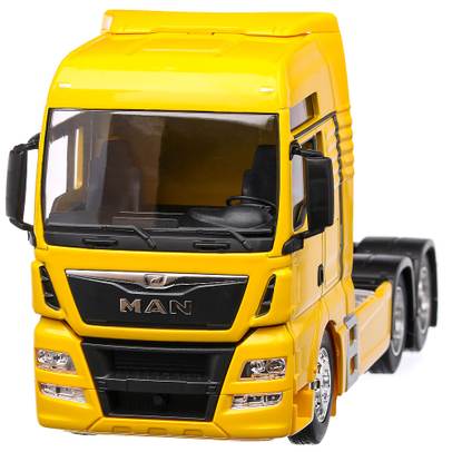 MAN TGX 26.440 (6x4) 2016, macheta cap tractor scara 1:32, galben, Welly