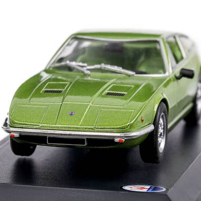 Maserati Indy Coupe 1969, macheta auto, verde, scara 1:43, Magazine Models
