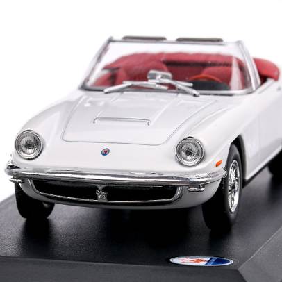 Maserati Mistral Spyder 1964, macheta auto, alb, scara 1:43, Magazine Models