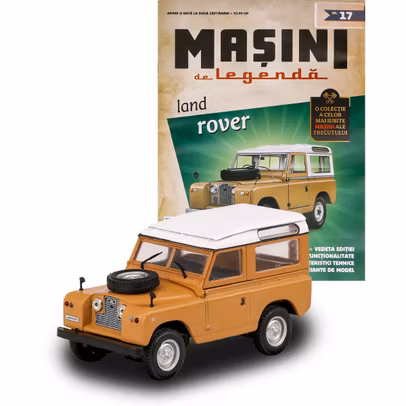Masini de Legenda Relansare Nr.17 - Land Rover Bej cu Alb - Macheta Auto 1:43 DeAgostini