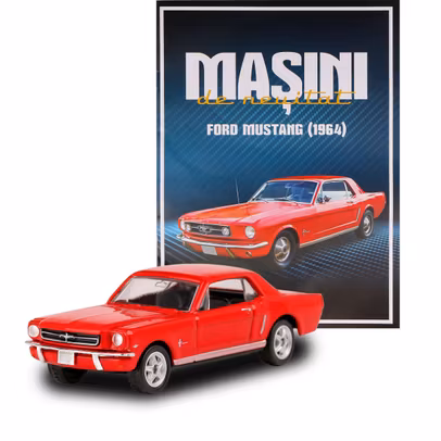 Ford Mustang 1964 rosu macheta 1:60 Masini de neuitat Nr.13